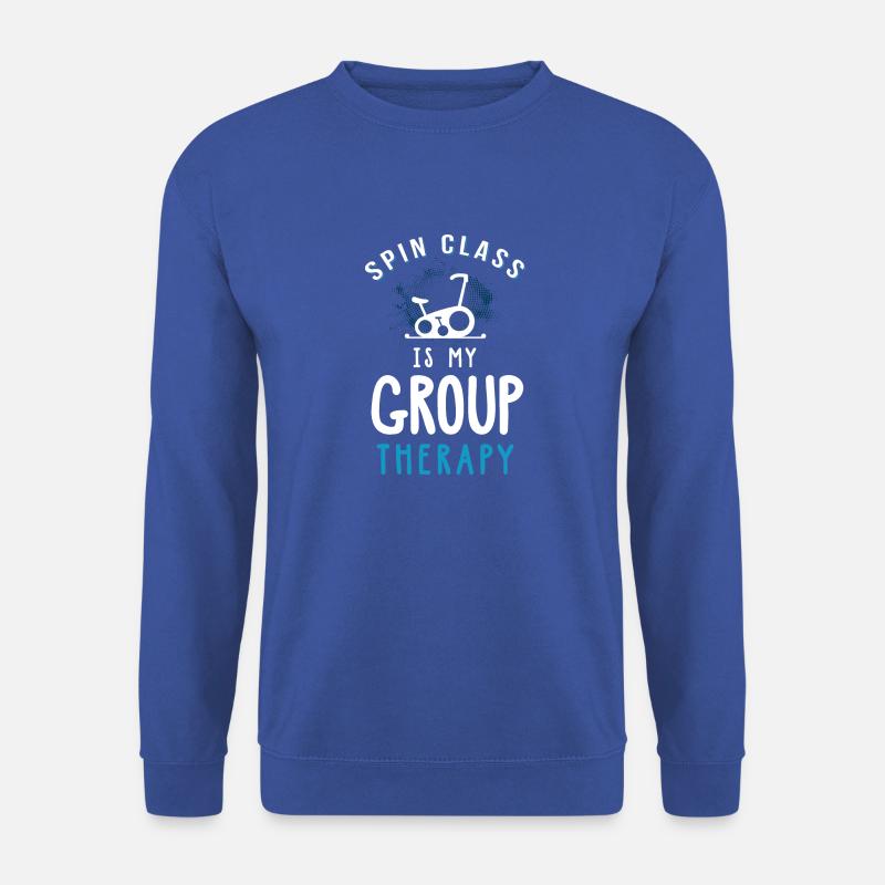 Spin Class est ma thérapie de groupe - Sweat-shirt Unisexe - bleu royal