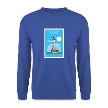AR-MEN LIGHTHOUSE - Unisex Sweatshirt - royal blue - Front - Alina (178cm) & Michal (187cm)