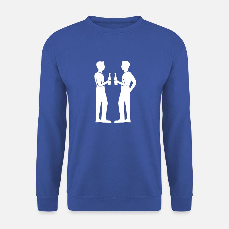 Trinken Bier Silhouette - Unisex Pullover - Royalblau