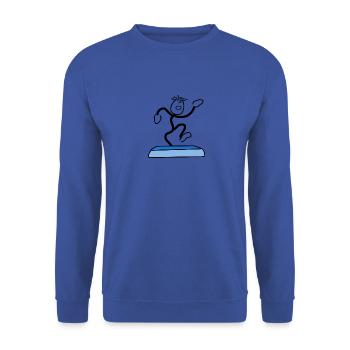 aerobics - Unisex Sweatshirt - royal blue - Front - Alina (178cm) & Michal (187cm)