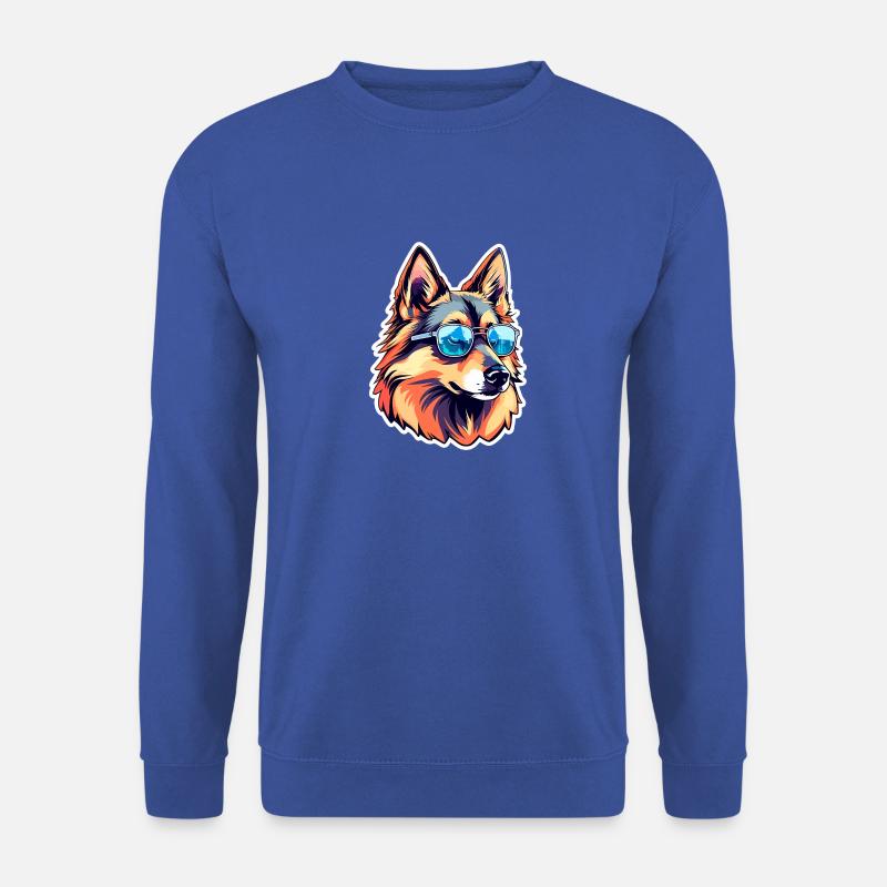 Deutscher Schäferhund Illustration - Unisex Pullover - Royalblau