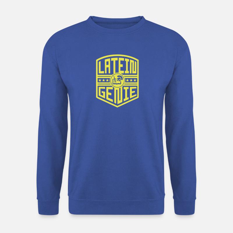 Latein Genie (Wappen) - Unisex Pullover - Royalblau