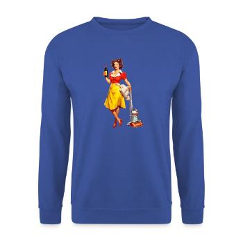 Tag der Reinigung - Unisex Pullover - Royalblau - Vorne - Alina (178cm) & Michal (187cm)