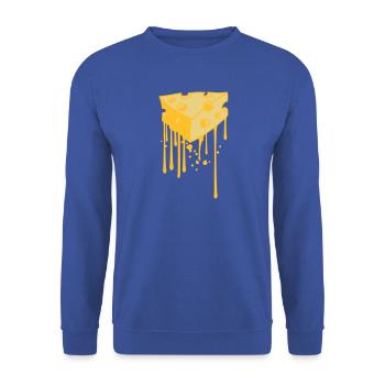 drop graffiti melted melt spray kaes - Unisex Sweatshirt - royal blue - Front - Alina (178cm) & Michal (187cm)