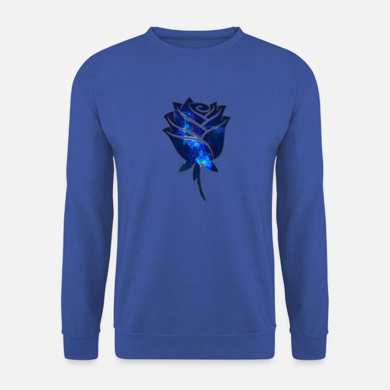 Blaue Rose - Unisex Pullover - Royalblau