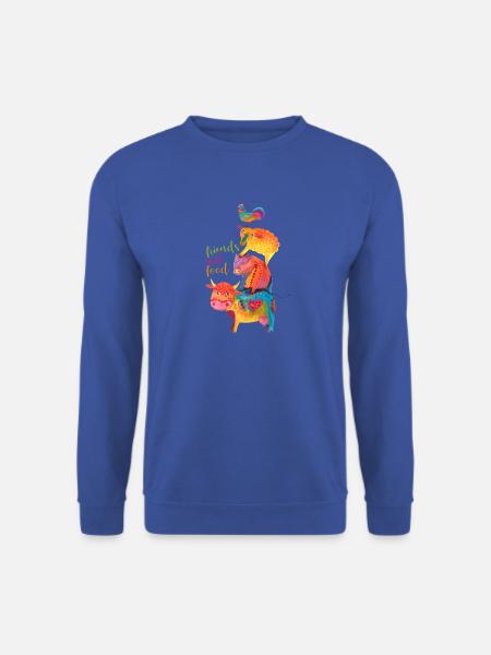 Freunde, kein Essen - Unisex Pullover - Royalblau