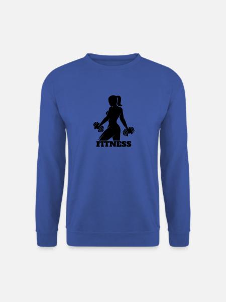 Fitness Fitnessstudio Sportstudio Fitnesscenter - Unisex Pullover - Royalblau