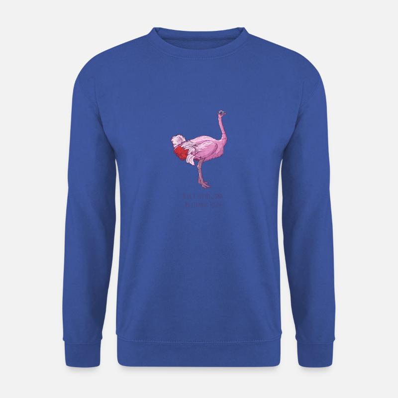 Rosa Strauß - Unisex Pullover - Royalblau