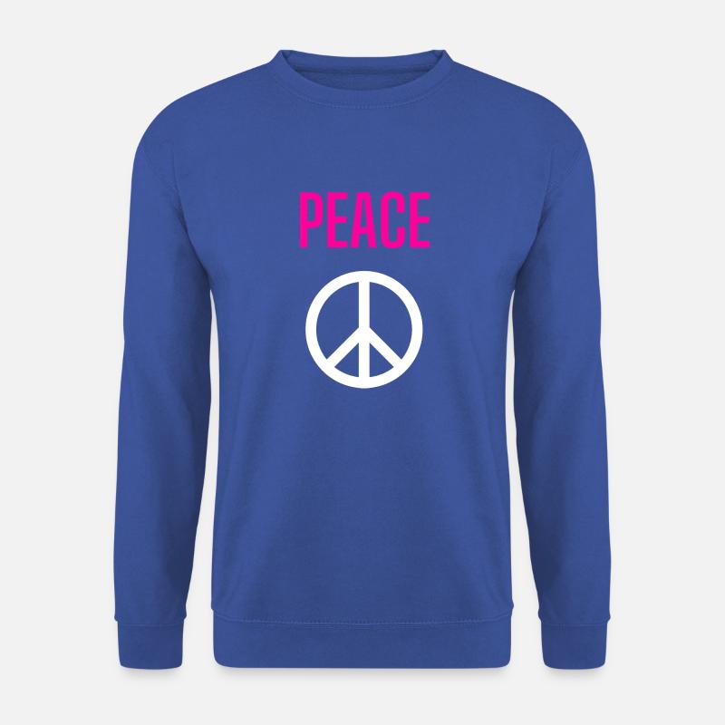 Peace - Standard - Front only - Unisex Pullover - Royalblau