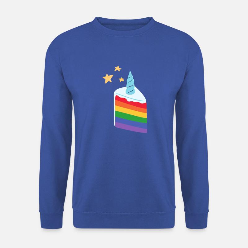 Einhorn Regenbogen Kuchen - Unisex Pullover - Royalblau