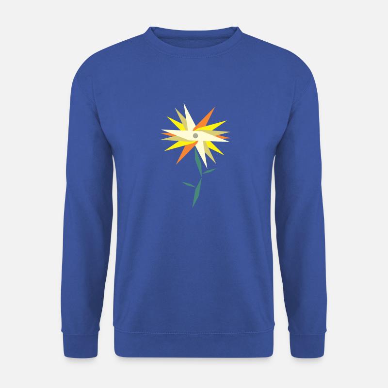 Low Poly Blume - Unisex Pullover - Royalblau