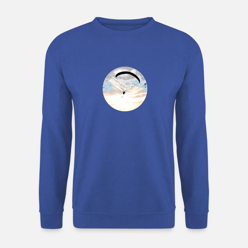 Paraglider with Shadow - Unisex Pullover - Royalblau