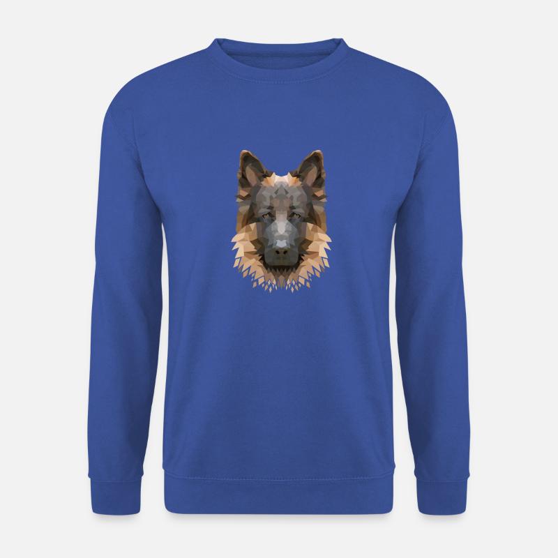 Polyart Schäferhund - Unisex Pullover - Royalblau