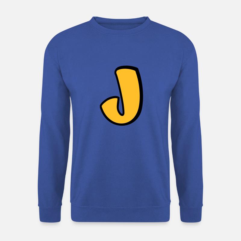 Alphabet J - Unisex Pullover - Royalblau
