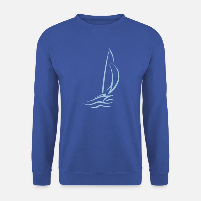 Segelboot - Unisex Pullover - Royalblau