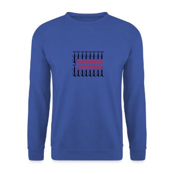 Politiker Luftpumpen Versager Bundesregierung - Unisex Pullover - Royalblau - Vorne - Alina (178cm) & Michal (187cm)