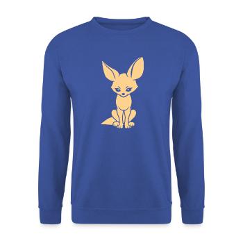 Fennek - Unisex Pullover - Royalblau - Vorne - Alina (178cm) & Michal (187cm)