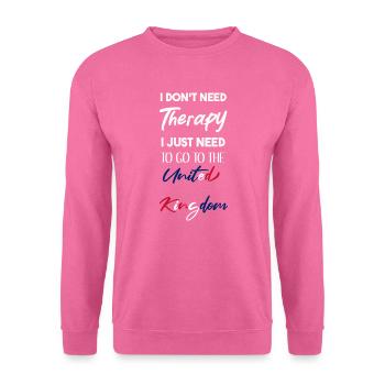 UK Gift Idea Funny Saying United Kingdom - Unisex Sweatshirt - pink - Front
