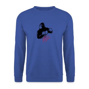 gorilla claw - Unisex Sweatshirt - royal blue - Front - Alina (178cm) & Michal (187cm)