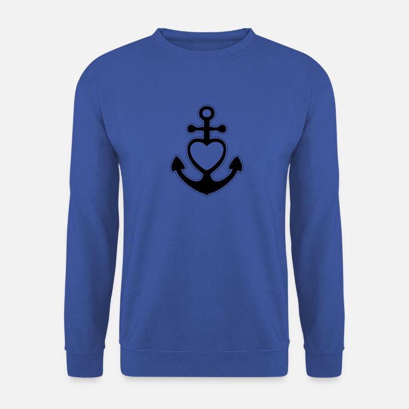 Glaube Liebe Hoffnung ANKER black - Unisex Pullover - Royalblau