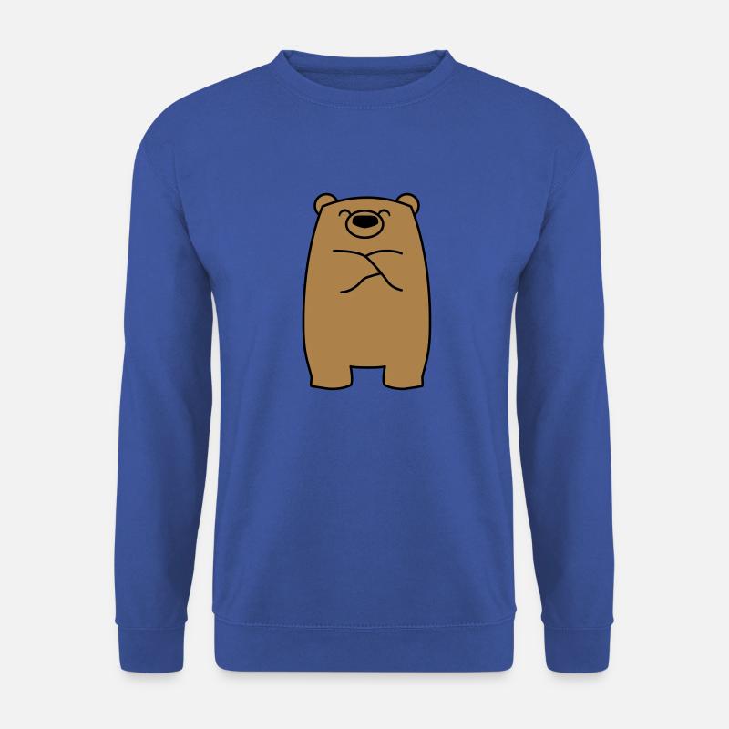 Pouting Bear - Unisex Sweatshirt - royal blue