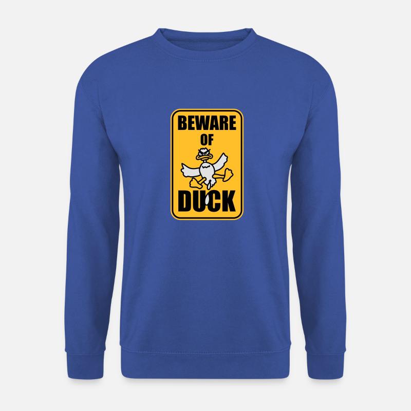 Beware Of Duck - Unisex Pullover - Royalblau