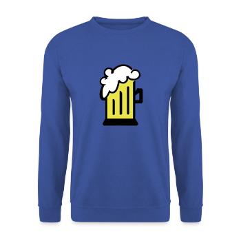 Beer illustration - Unisex Sweatshirt - royal blue - Front - Alina (178cm) & Michal (187cm)