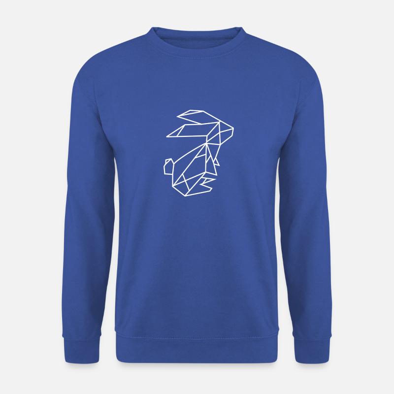 Geometric rabbit - Unisex Sweatshirt - royal blue