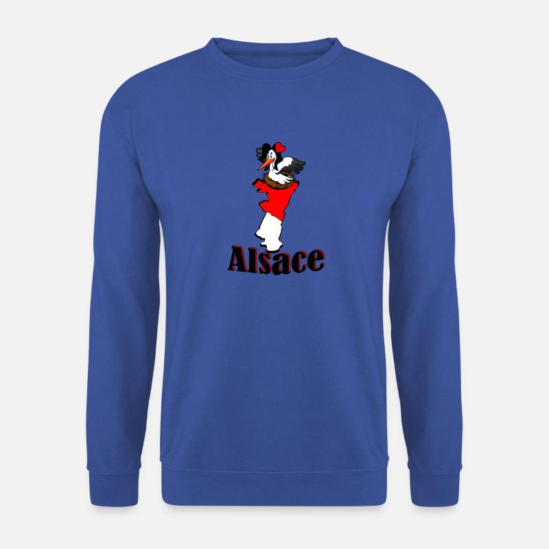 Storchenregion Elsass - Unisex Pullover - Royalblau