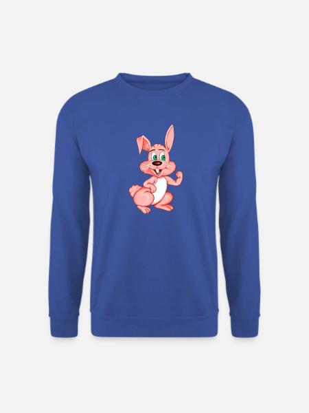Frecher Rosa Hase - Unisex Pullover - Royalblau