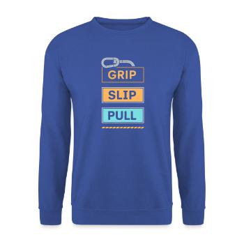 Grip Slip Pullover aus Pastel - Unisex Pullover - Royalblau - Vorne - Alina (178cm) & Michal (187cm)