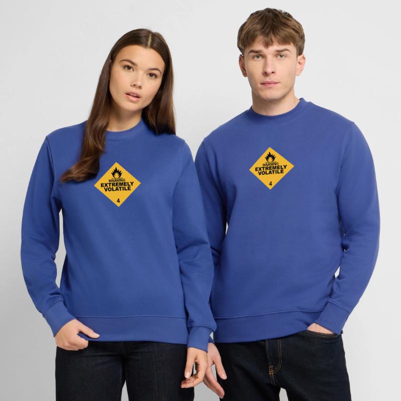 warning extremely volatile square II 2c Sweat-shirt Unisexe