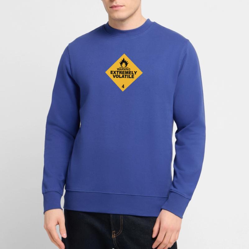 warning extremely volatile square II 2c Sweat-shirt Unisexe
