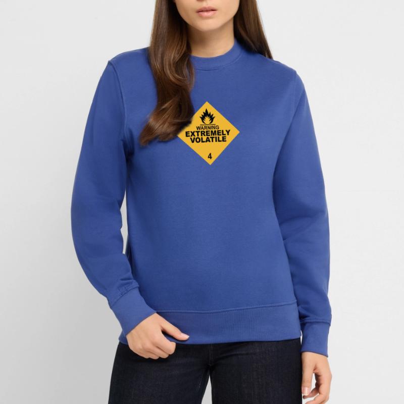 warning extremely volatile square II 2c Sweat-shirt Unisexe