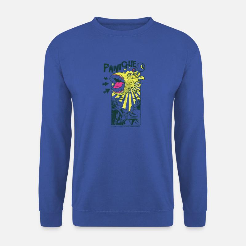 Panique Panik Monster Geschenk Geschenkidee - Unisex Pullover - Royalblau