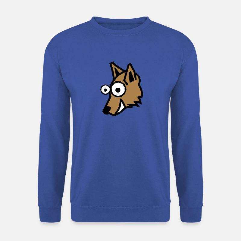 fox design animal shape - Unisex Sweatshirt - royal blue