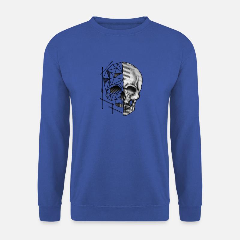 Skull Polygon - Unisex Pullover - Royalblau