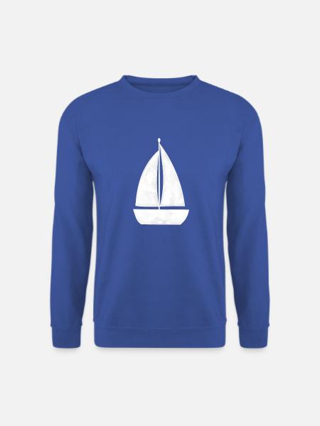 Segelschiff, Segelboot, - Unisex Pullover - Royalblau