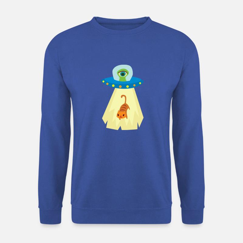 UFO cat abduction - Unisex Pullover - Royalblau