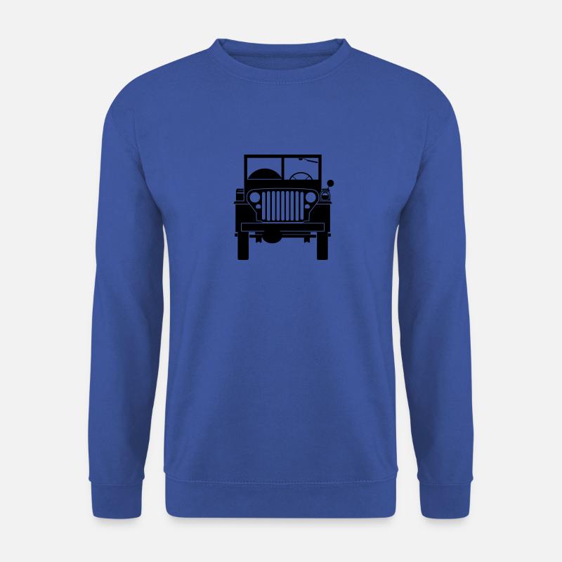 Willys MB front - Unisex Sweatshirt - royal blue