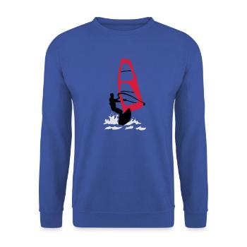 Windsurfing - Unisex Pullover - Royalblau - Vorne - Alina (178cm) & Michal (187cm)