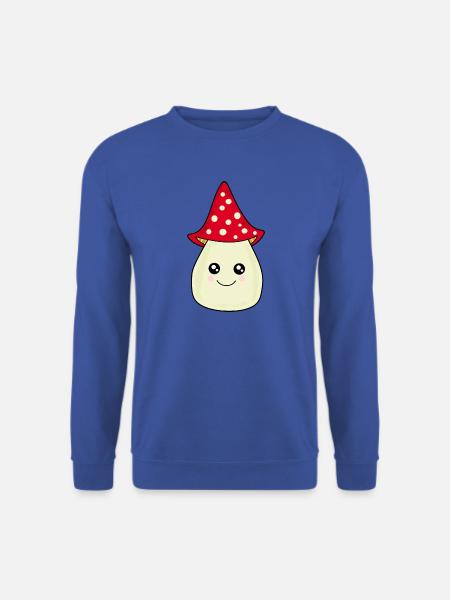 Kawaii Pilz Kawaii Chibi Kawaii Manga - Unisex Pullover - Royalblau