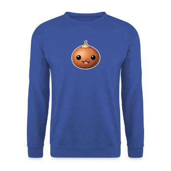 Kawaii Kastanie - Unisex Pullover - Royalblau - Vorne - Alina (178cm) & Michal (187cm)