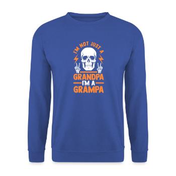 Grandfather Papaw Pop Gramps Granddad Grandpa - Unisex Pullover - Royalblau - Vorne - Alina (178cm) & Michal (187cm)