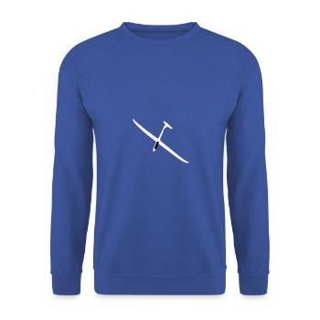 Segelflugzeug Segelfliegen Segelflug Segelflieger - Unisex Pullover - Royalblau - Vorne - Alina (178cm) & Michal (187cm)