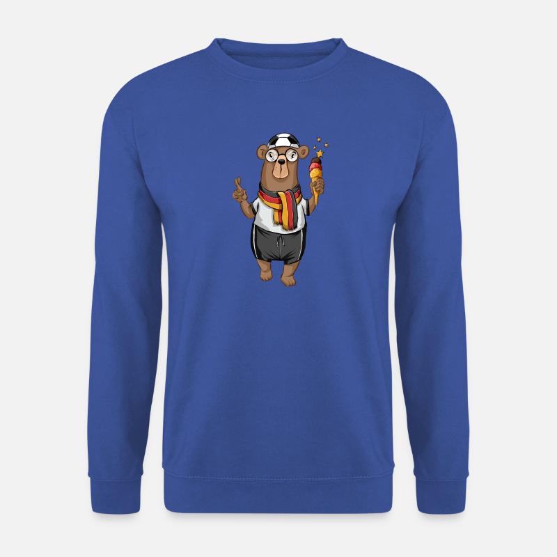 Deutschland Fußball Bär - Unisex Pullover - Royalblau