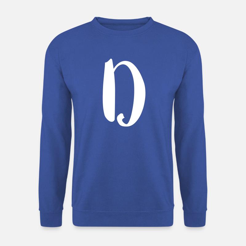 Buchstabe D - Unisex Pullover - Royalblau