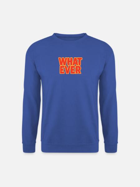 Was auch immer (lebendiger Farbverlaufstext im Retro-Stil der 70er) - Unisex Pullover - Royalblau