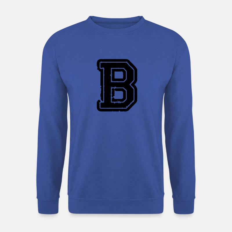 B Buchstabe - Unisex Pullover - Royalblau