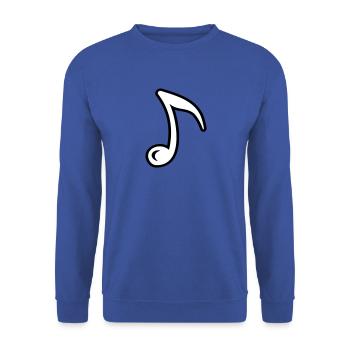 Note de musique note de musique symbole musical - Sweat-shirt Unisexe - bleu royal - Devant - Alina (178cm) & Michal (187cm)
